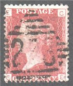 Great Britain Scott 33 Used Plate 91 - CE (2)